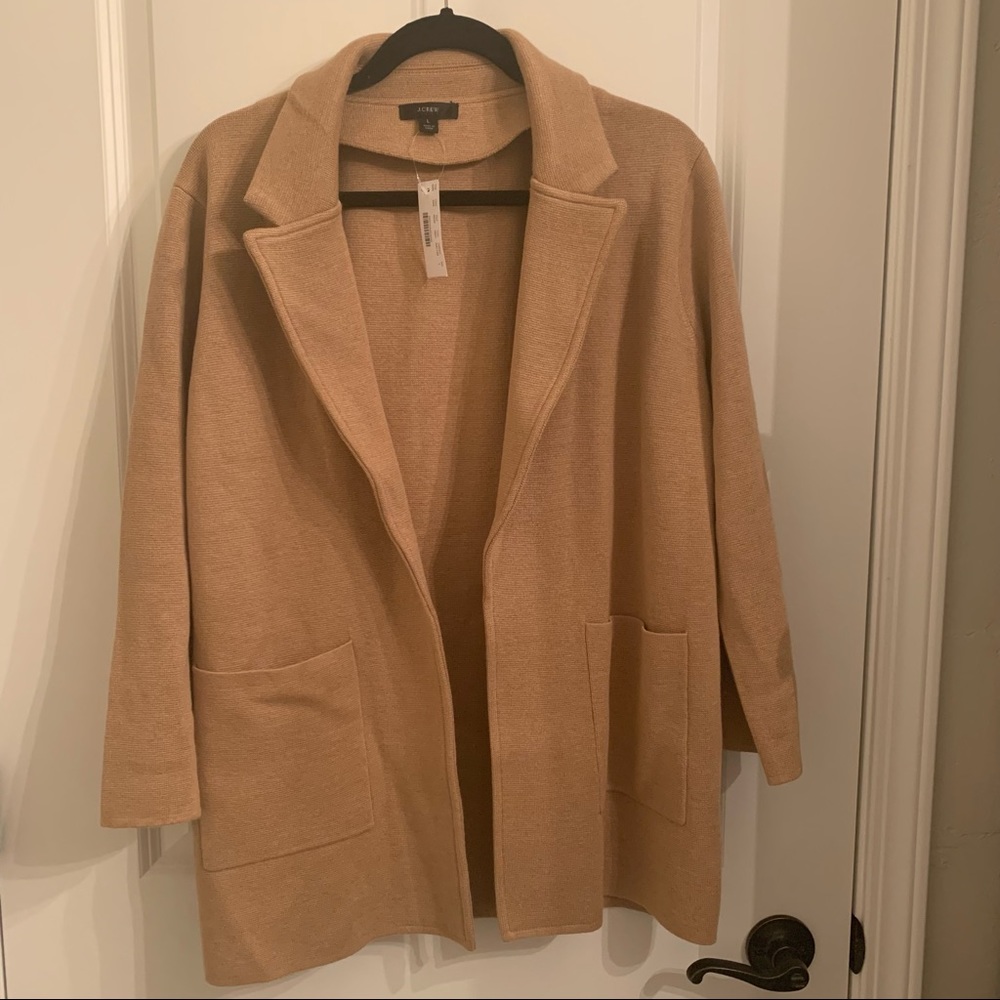 J. CREW Sophie Open-Front Sweater-Blazer | Size L